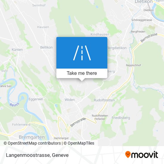 Langenmoostrasse map