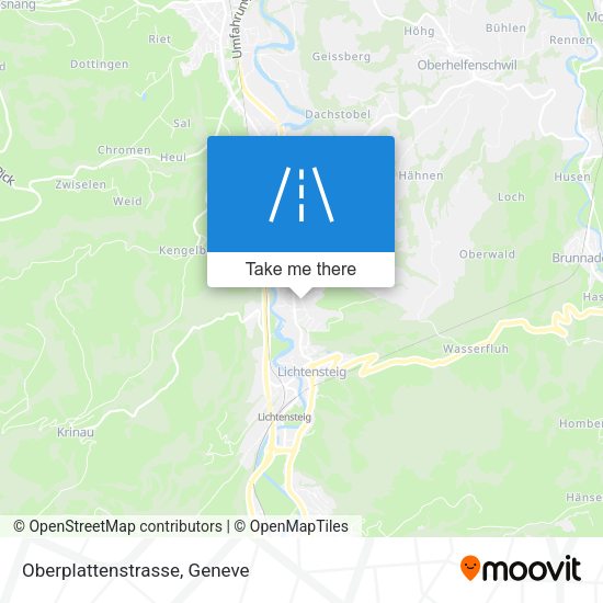Oberplattenstrasse map