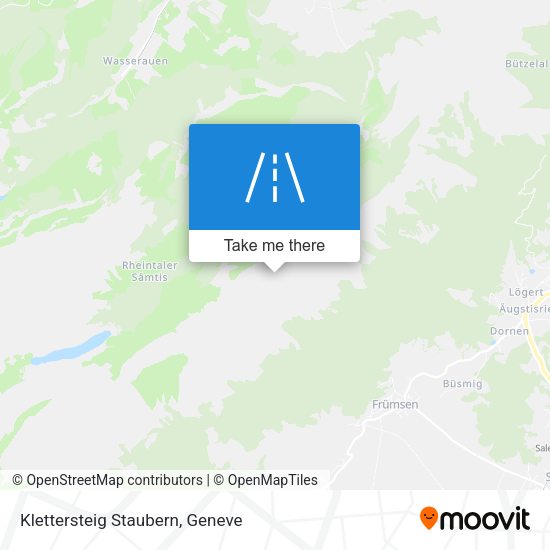 Klettersteig Staubern map