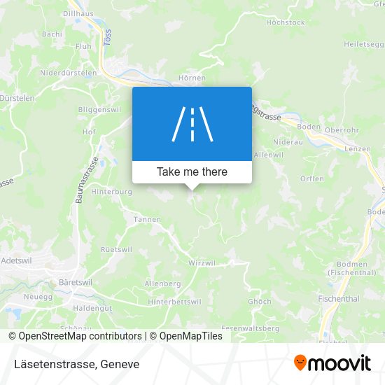 Läsetenstrasse map