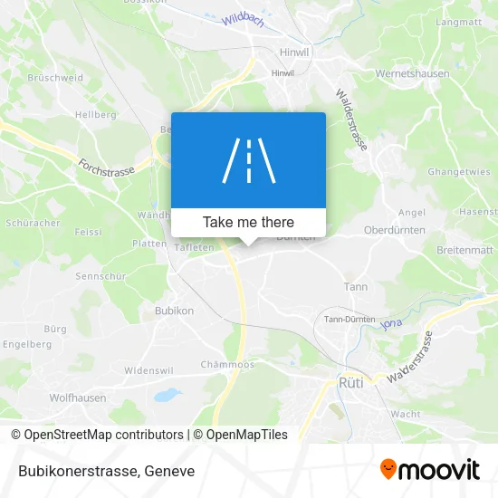 Bubikonerstrasse map