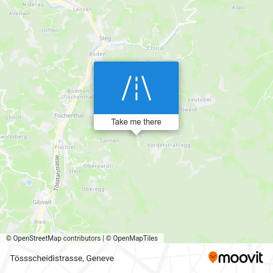 Tössscheidistrasse map
