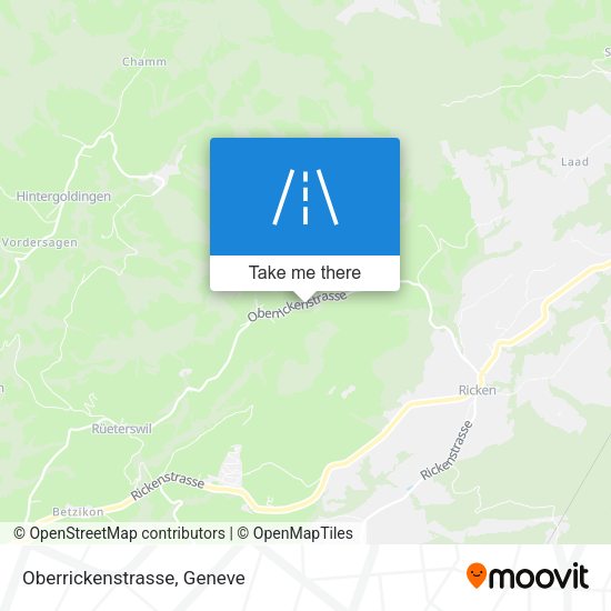 Oberrickenstrasse map