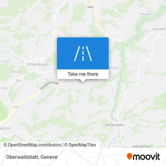 Oberwaldstatt map