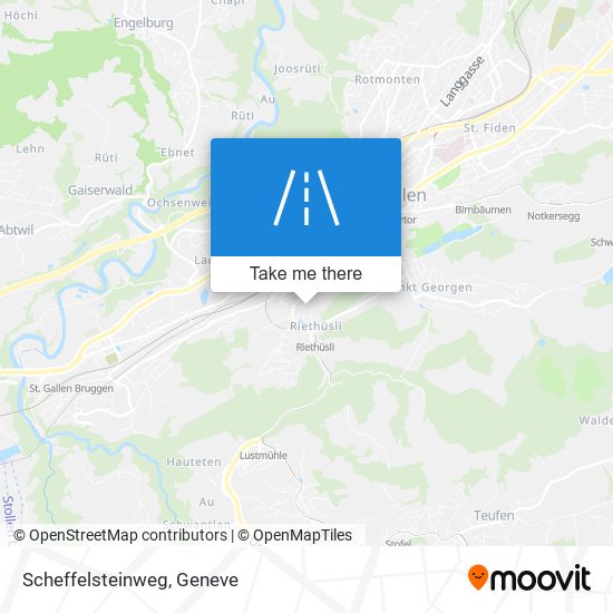 Scheffelsteinweg map