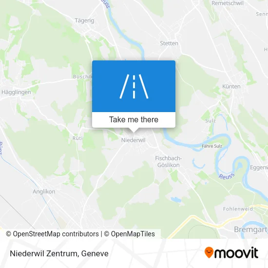 Niederwil Zentrum map