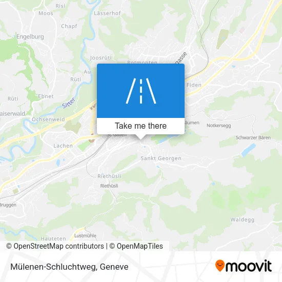 Mülenen-Schluchtweg plan