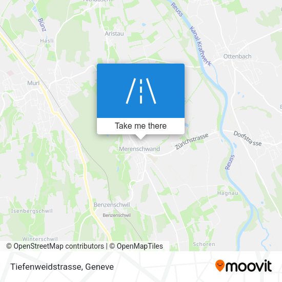 Tiefenweidstrasse map