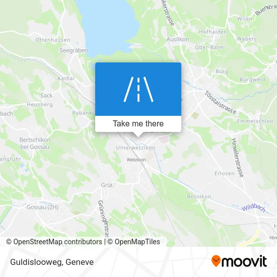 Guldislooweg map