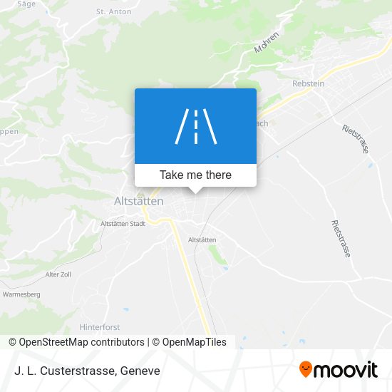 J. L. Custerstrasse map