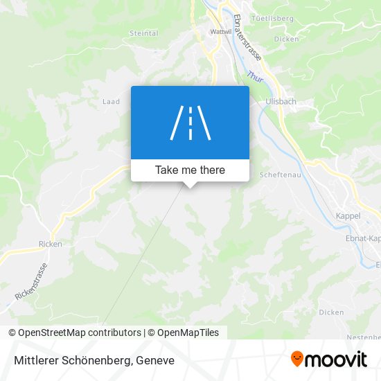 Mittlerer Schönenberg map