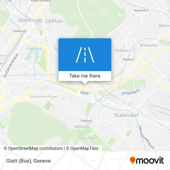 Glatt (Bus) map