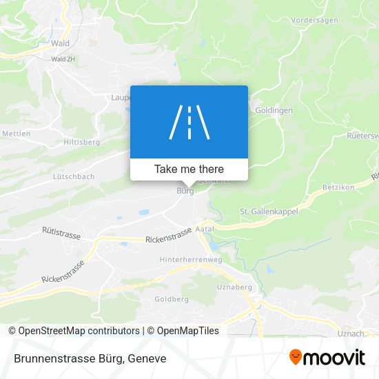 Brunnenstrasse Bürg map