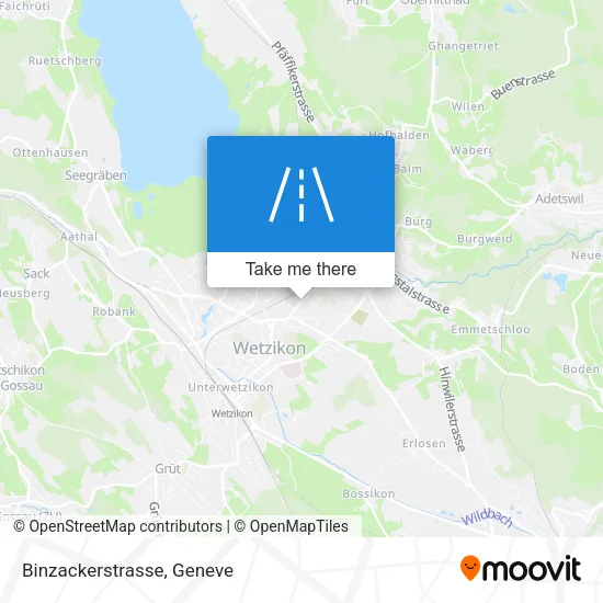 Binzackerstrasse map