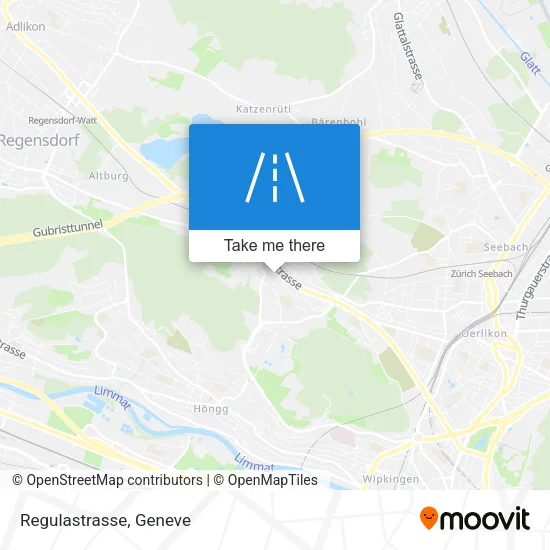 Regulastrasse map
