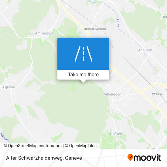 Alter Schwarzhaldenweg map
