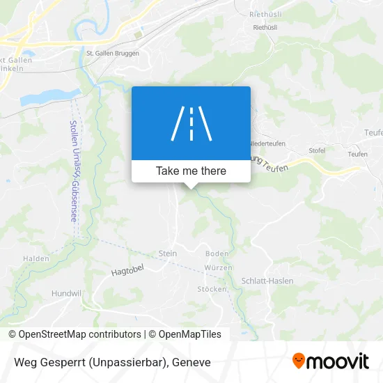 Weg Gesperrt (Unpassierbar) map