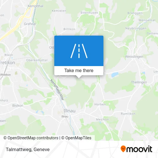 Talmattweg map
