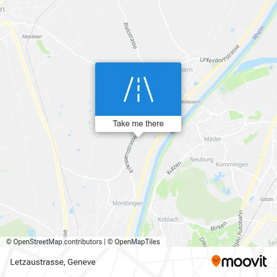 Letzaustrasse map