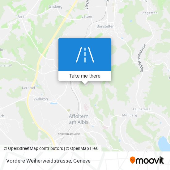 Vordere Weiherweidstrasse plan