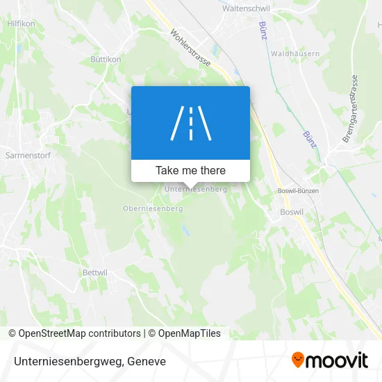 Unterniesenbergweg map