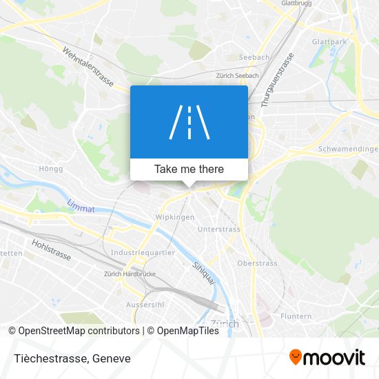 Tièchestrasse map