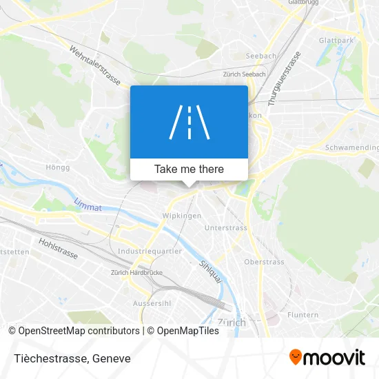 Tièchestrasse map