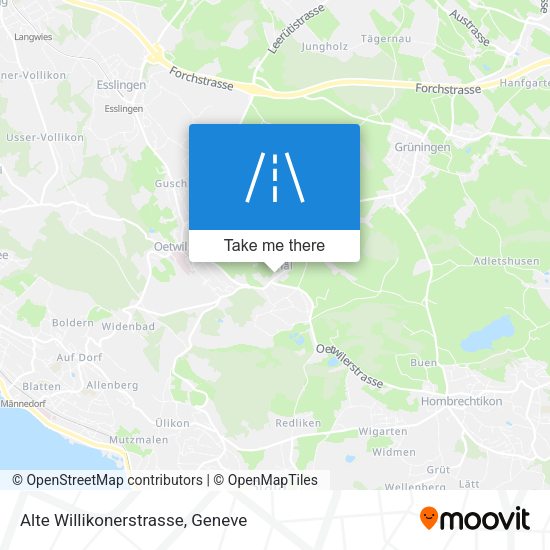 Alte Willikonerstrasse map