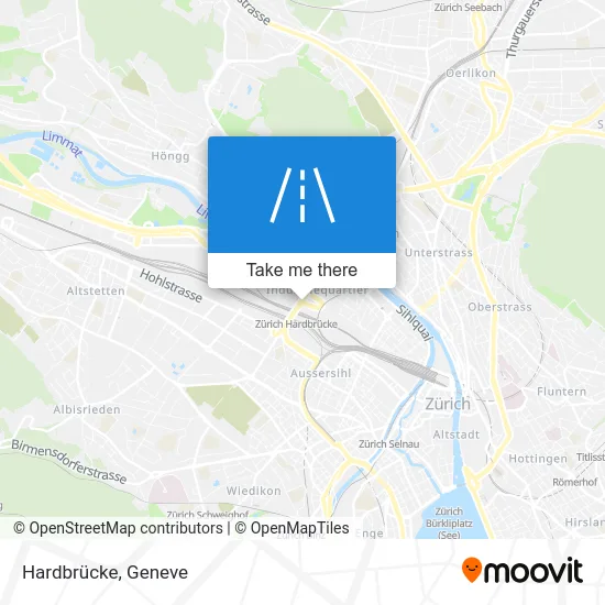 Hardbrücke map