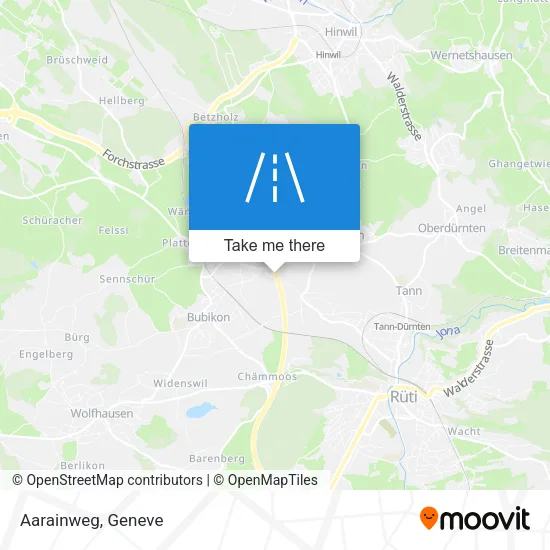 Aarainweg map