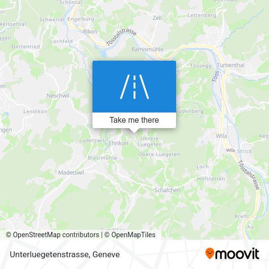 Unterluegetenstrasse map