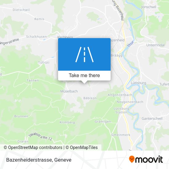 Bazenheiderstrasse map