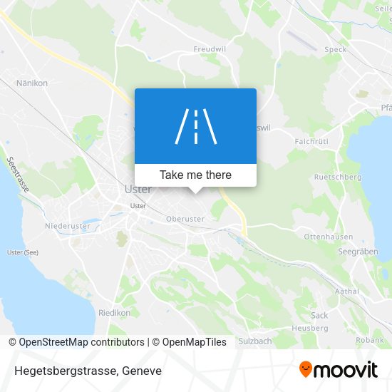 Hegetsbergstrasse map