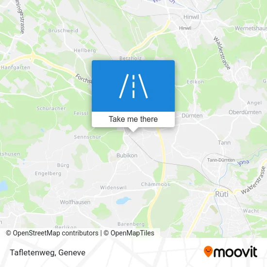Tafletenweg map