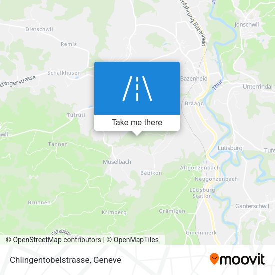 Chlingentobelstrasse map
