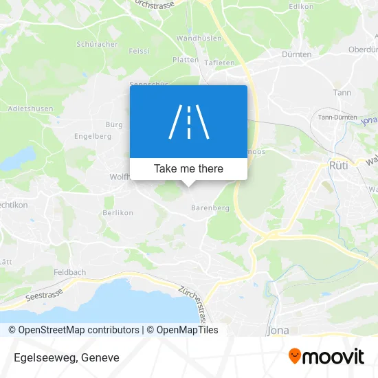 Egelseeweg map