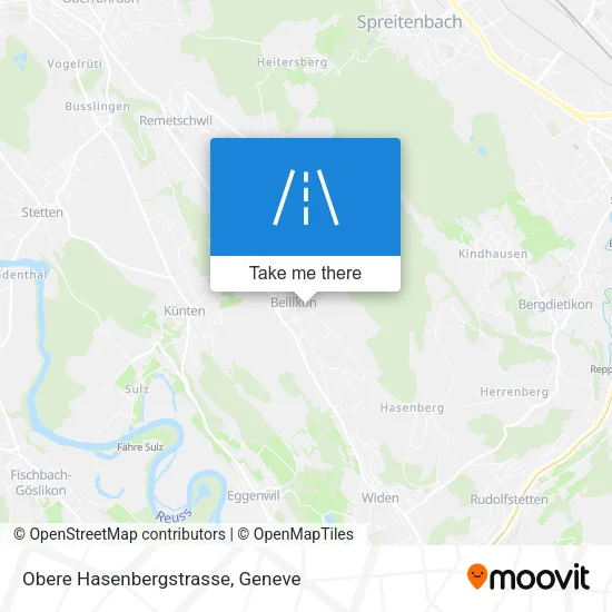 Obere Hasenbergstrasse map