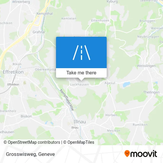 Grosswisweg map