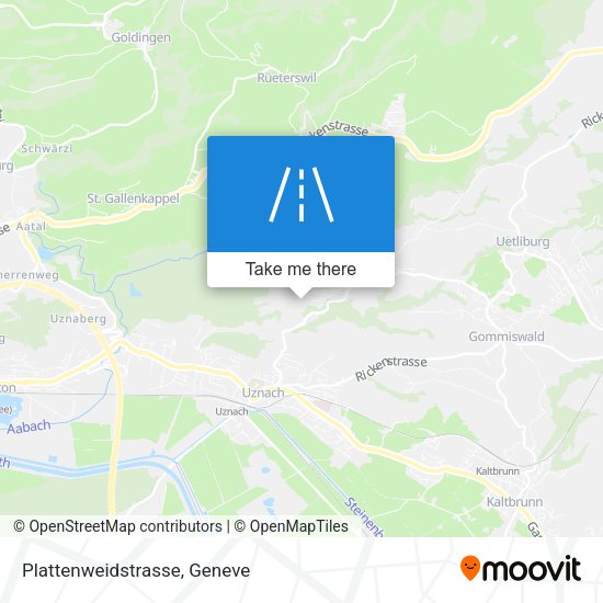 Plattenweidstrasse map