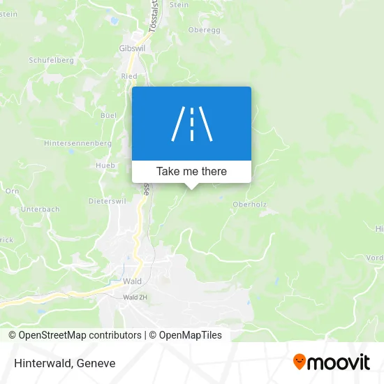 Hinterwald map