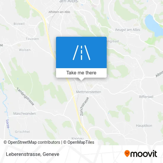 Leberenstrasse map