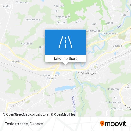 Teslastrasse map