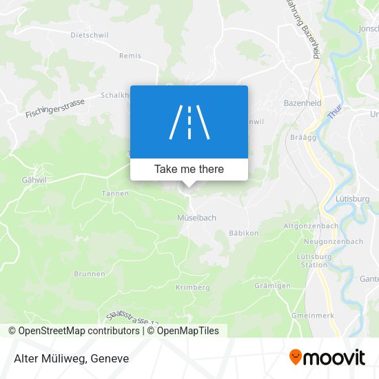 Alter Müliweg map