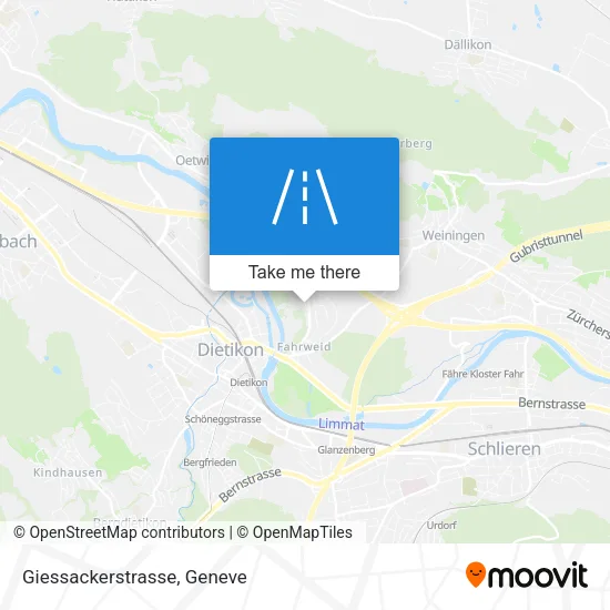 Giessackerstrasse map