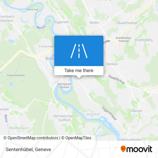 Sentenhübel map