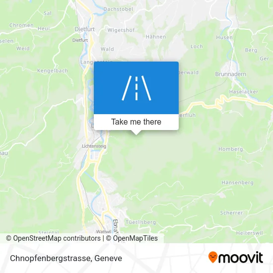 Chnopfenbergstrasse map