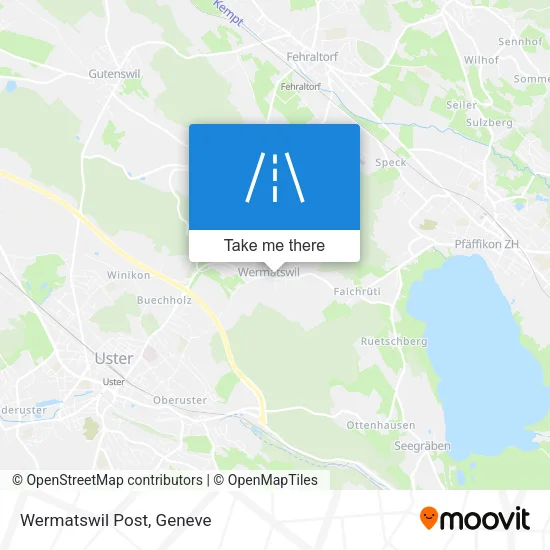 Wermatswil Post map