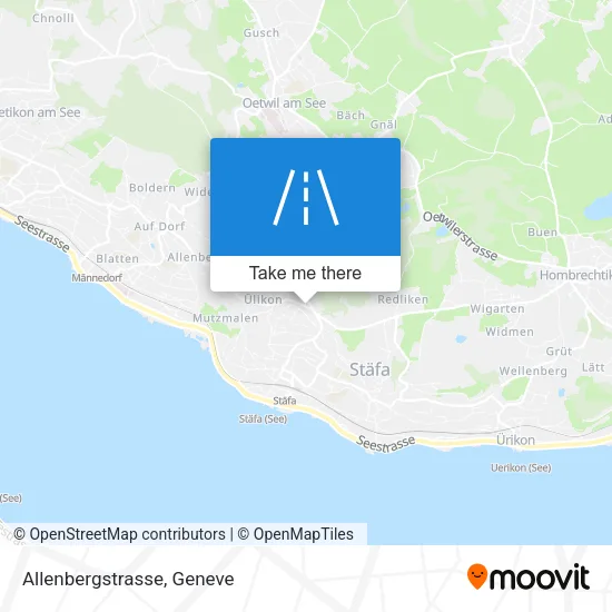 Allenbergstrasse map