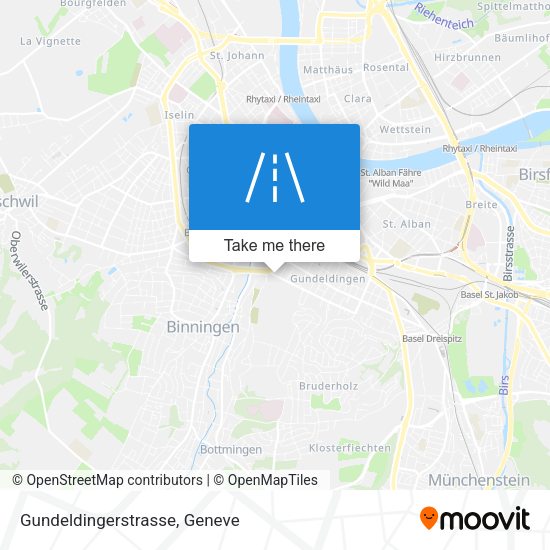 Gundeldingerstrasse map