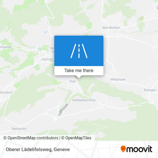 Oberer Lädelifelsweg map